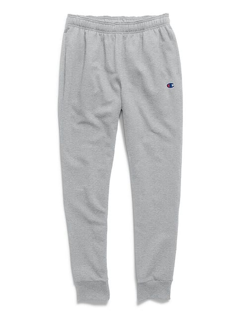 Champion Men's Powerblend Sweats Retro Jogger Pants Heather Grey