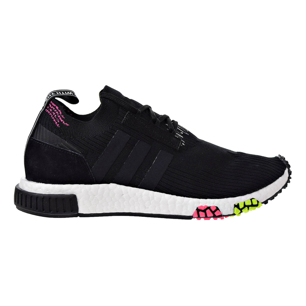 Adidas nmd racer primeknit core black solar pink Clearance