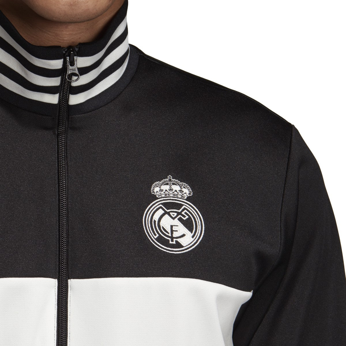 Real Madrid, Jackets & Coats, Real Madrid Mens Size S Black Official  Track Jacket Full Zip