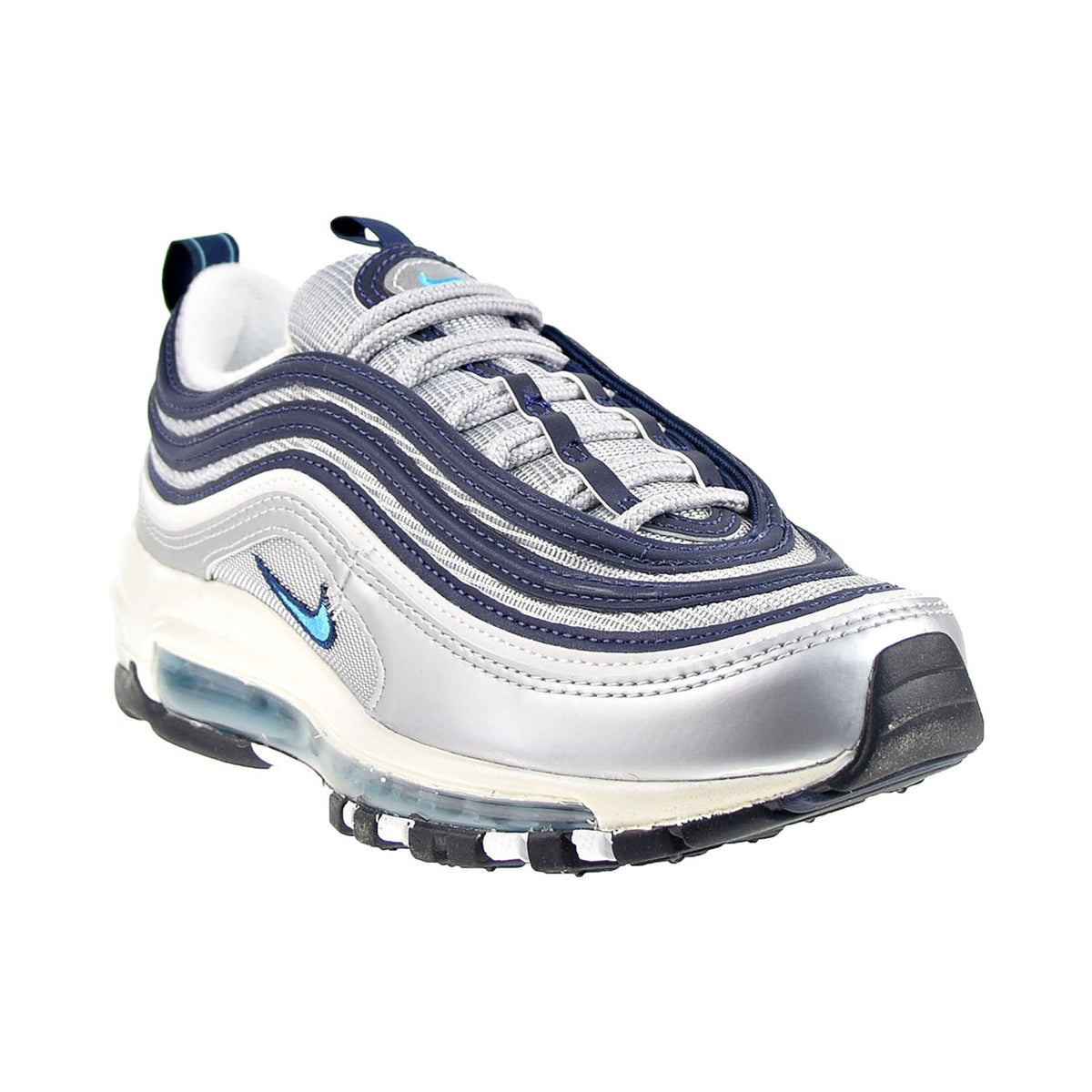 Nike Air Max 97 Women's Shoes Metallic Silver-Chlorine Blue