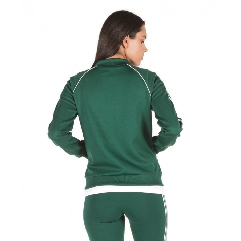 Green Zip Track Jacket Women\