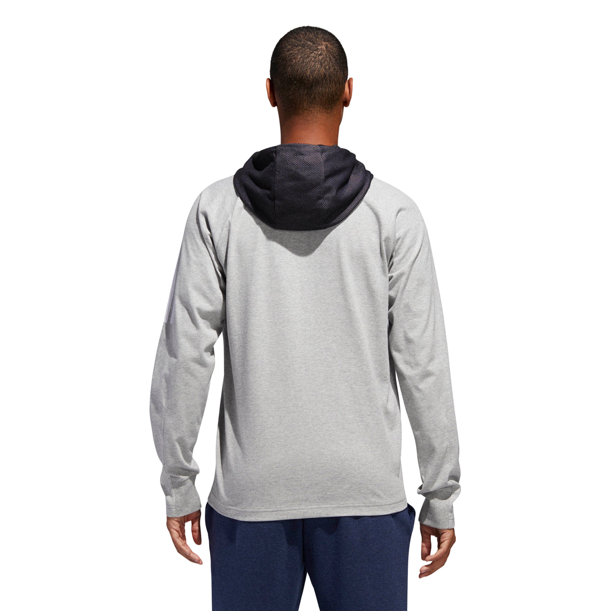 Adidas Men's Athletics Sport Street Lifestyle Pullover Hoodie Grey-B