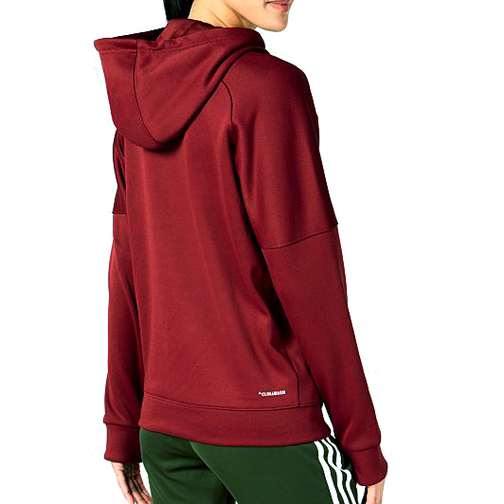 Adidas Women's Originals Shine Logo Hoodie Noble Maroon