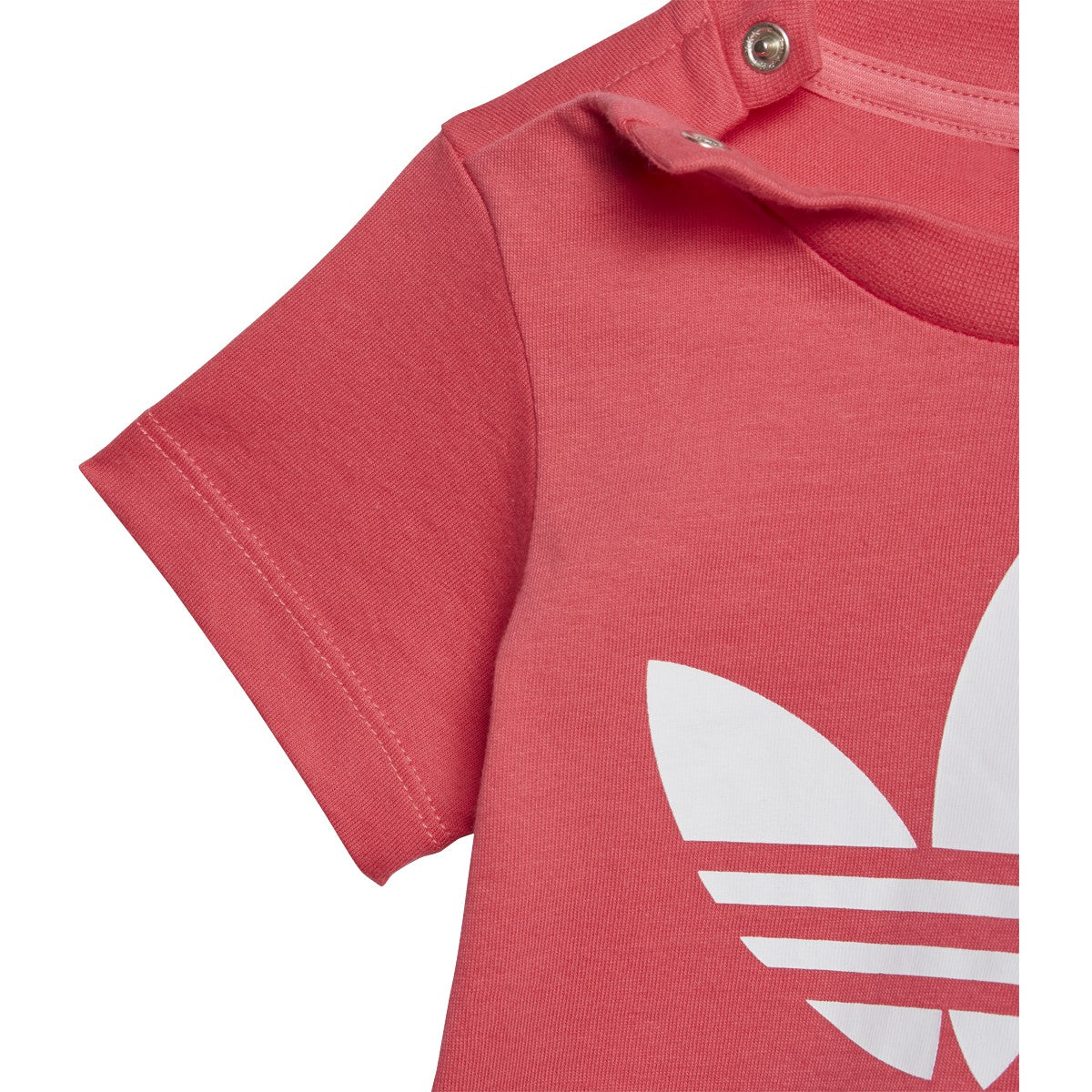 Trefoil Infants Real Pink-White Adidas Tee