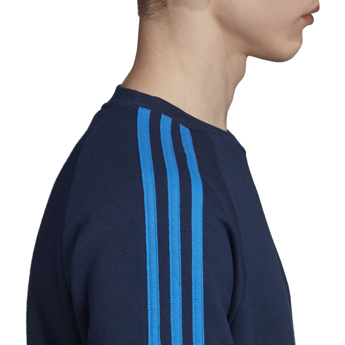 Adidas Men's Originals 3-Stripes Tee Collegiate-Navy-Bluebird