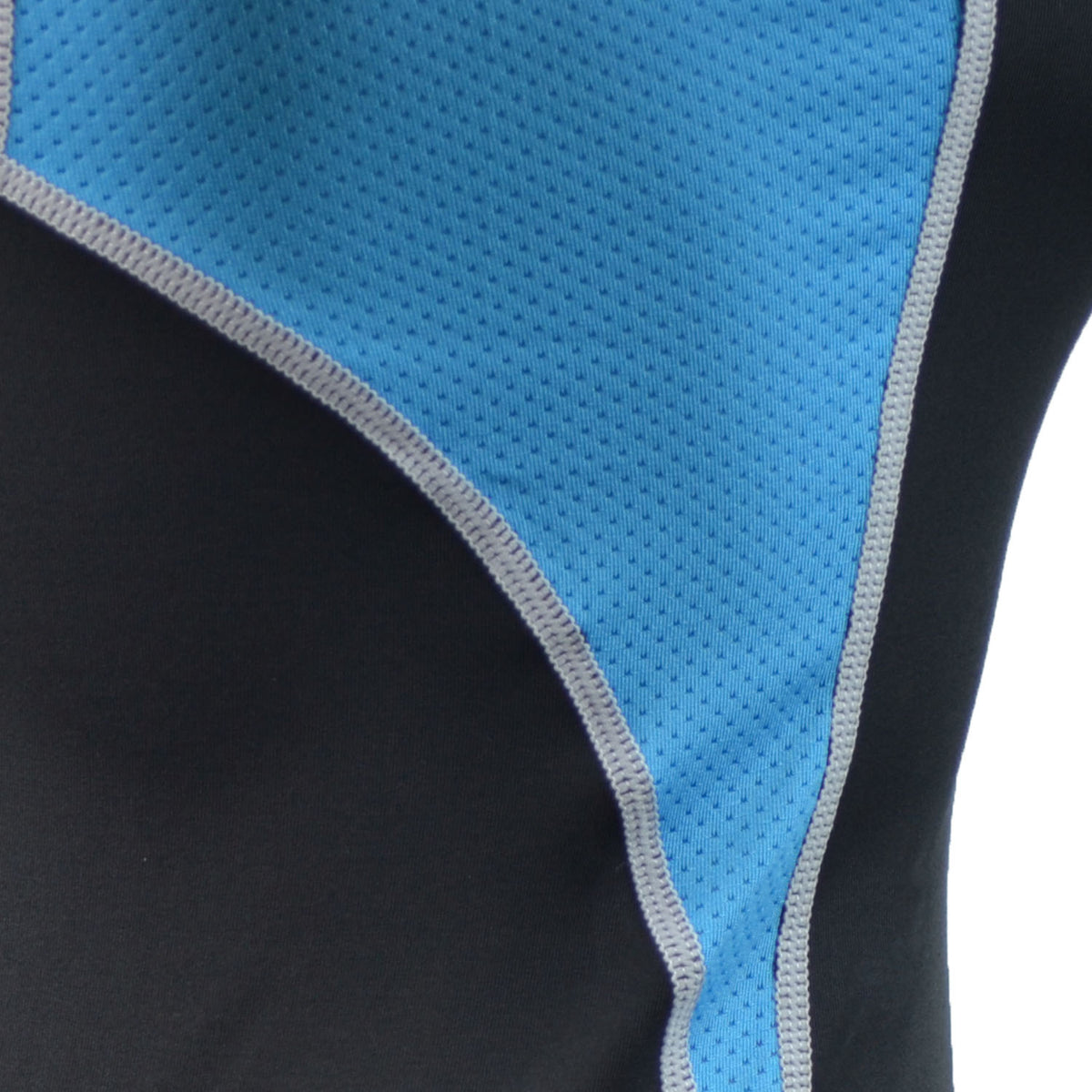 RunFlyte Women's Swarna Flow Short Sleeve T-Shirt Silvery Black/Aqua Blue