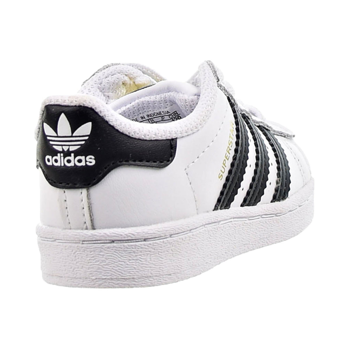 White Toddler Superstar Velcro Black Adidas Superstar Toddler's