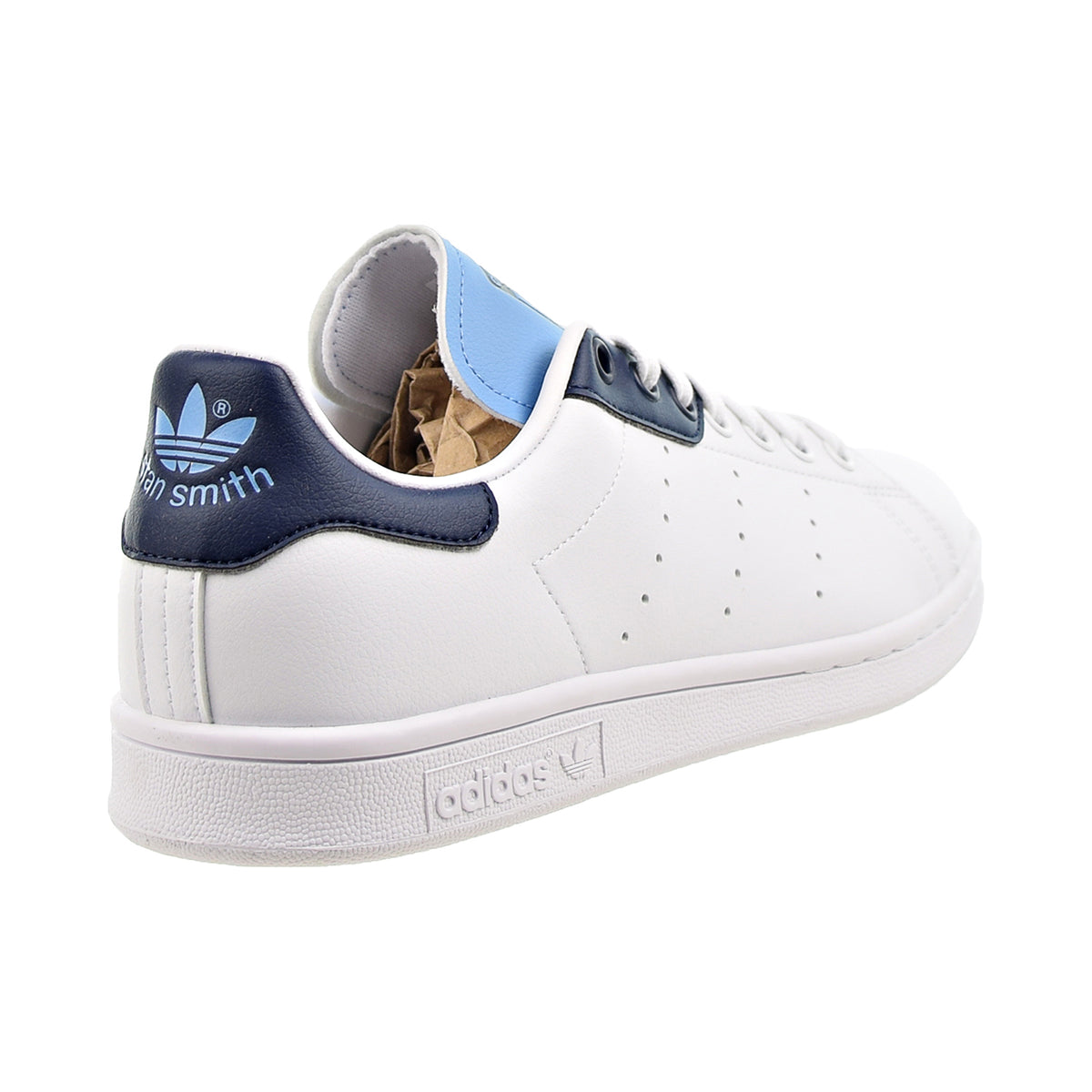 Adidas Stan Smith Men's Shoes Cloud White-Collegiate Navy-Light Blue