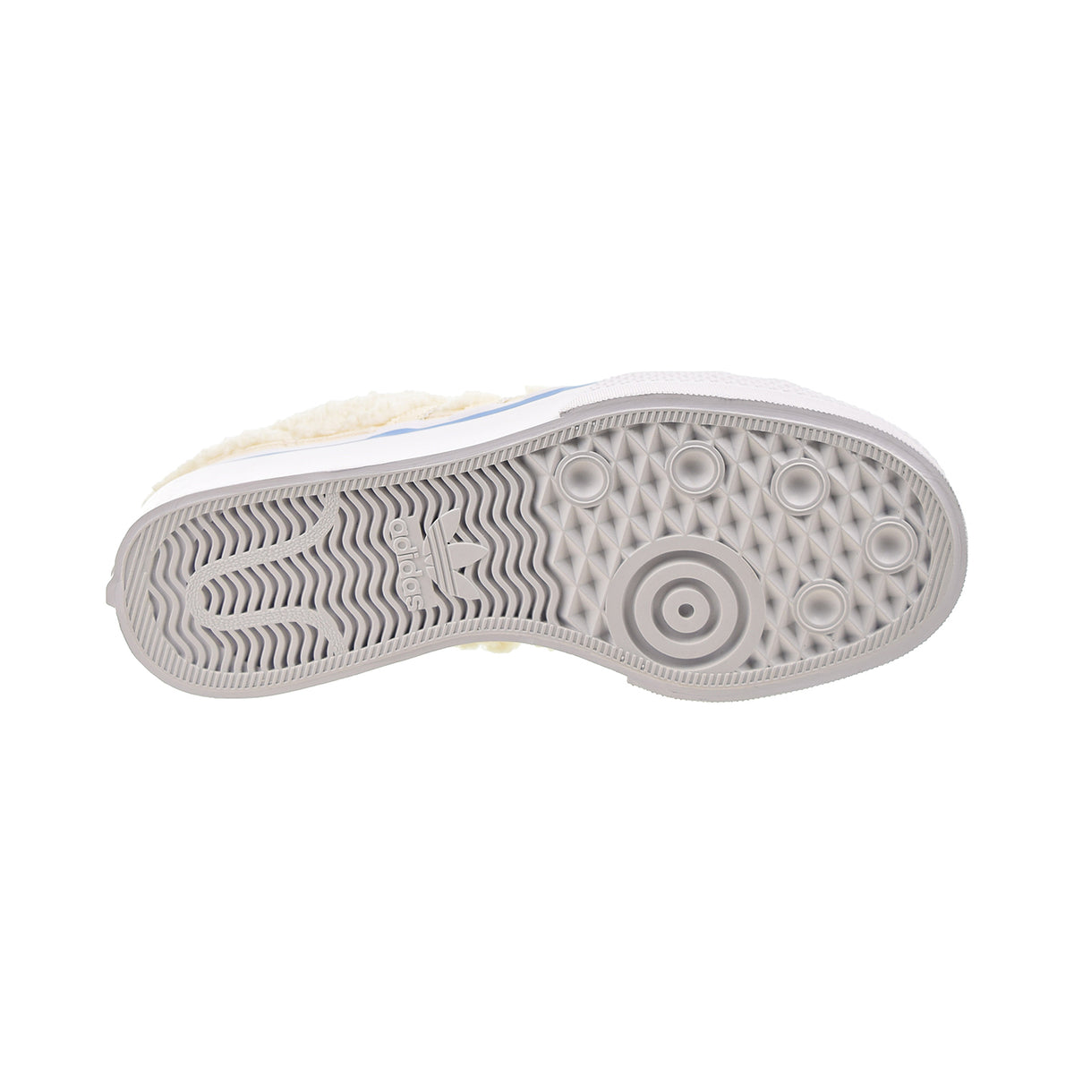 Adidas Nizza Platform Sherpa Women's Shoes Wonder White-Cloud White-Ambient Sky