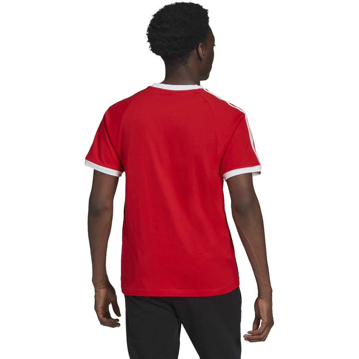 T shirt 3 stripes adidas rouge Clearance