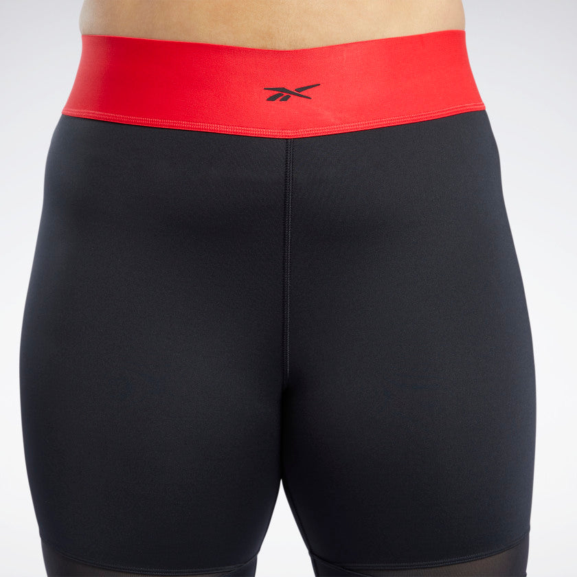 Reebok Cardi B 7/8 (Plus Size) Women's Leggings Black