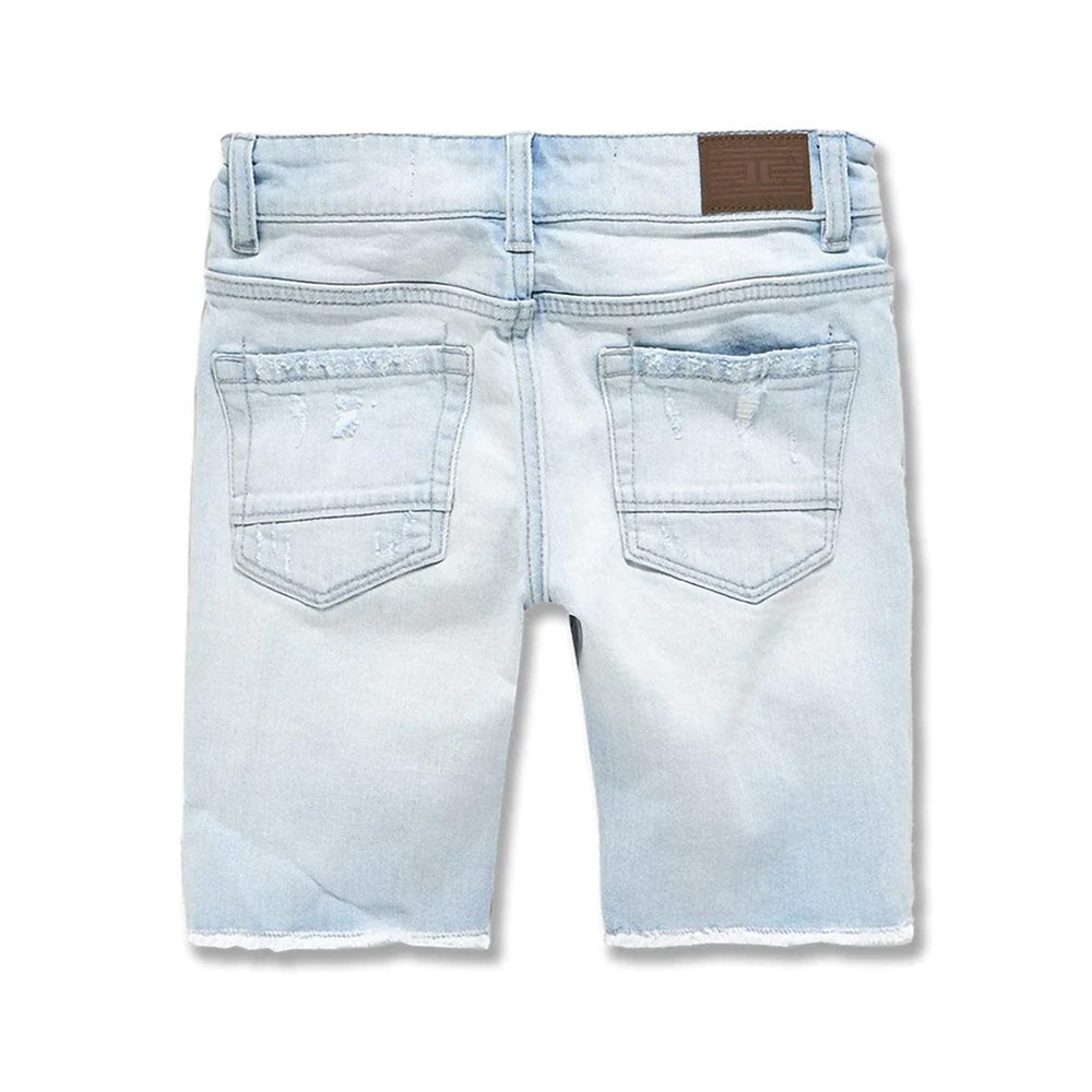 Jordan Craig Shredded Denim Toddler Shorts Ice Blue