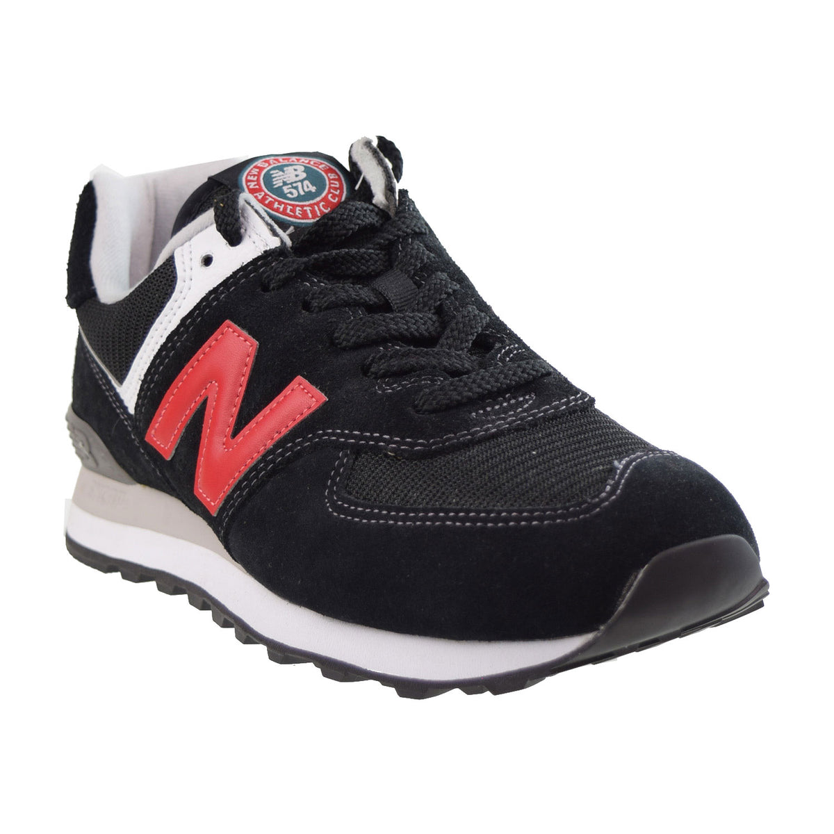 new balance 574 black with pomelo