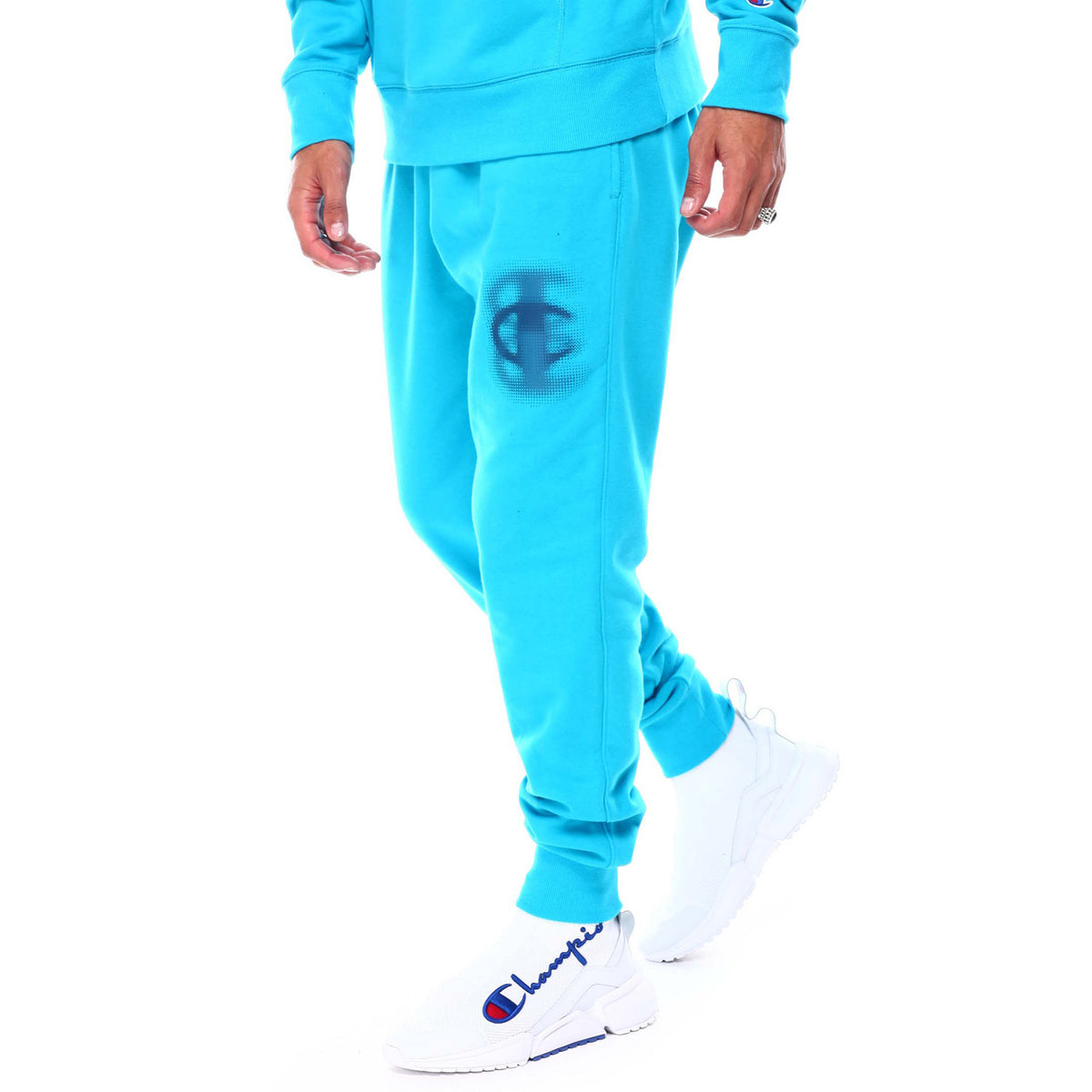 Champion Men's Blur Triple C's Classic Fleece Jogger Pants Teal