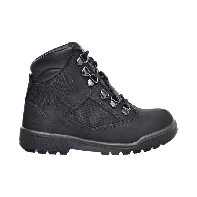Timberland 6 Inch F/L Field Little Kid's Boots Black Nubuck