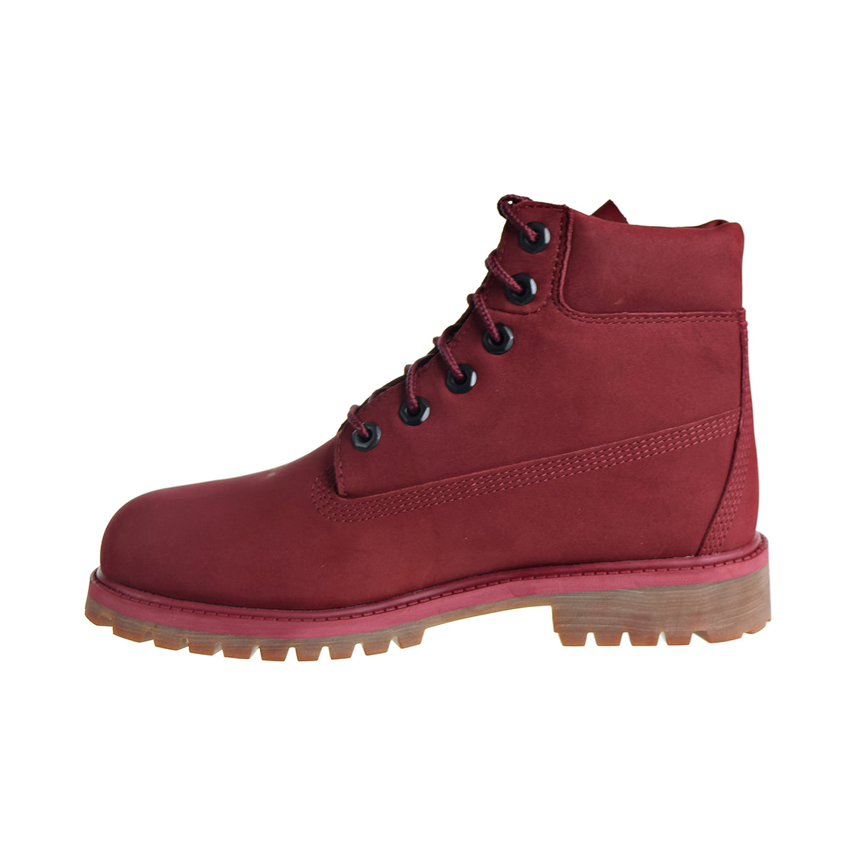Timberland Premium 6" Waterproof Boot Big Kid's Shoes Burgundy