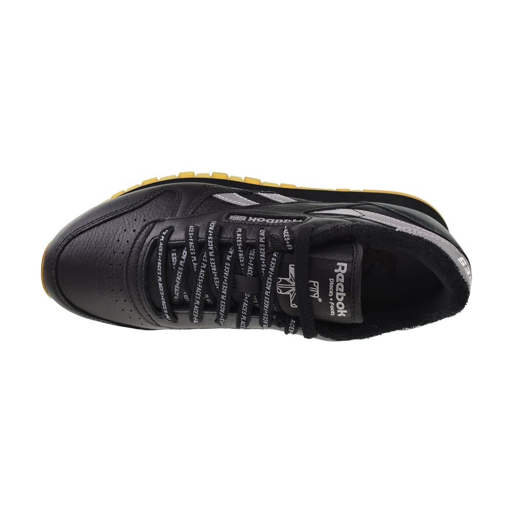Reebok Classic Leather Places+Faces Men's Shoes Black/Silver 100201810