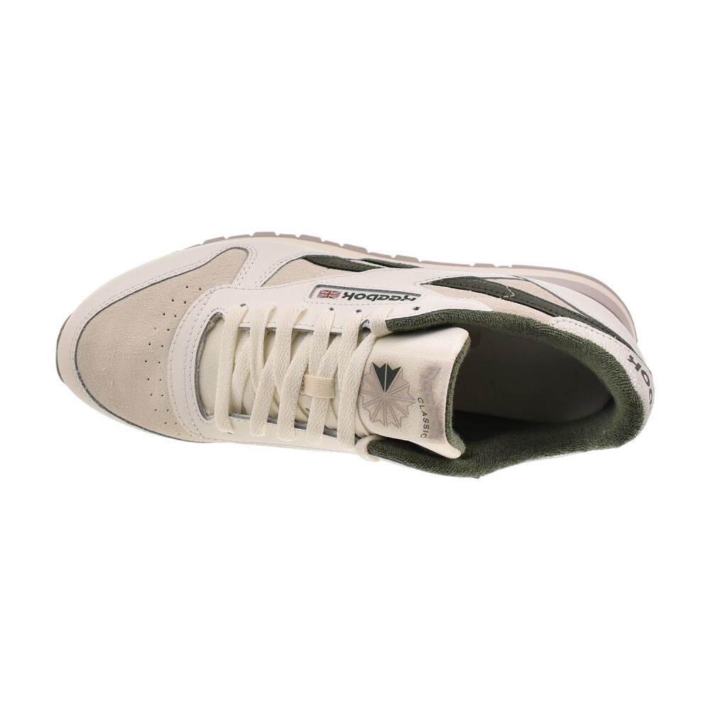 Reebok Classic Leather Men's Shoes Chalk/Chalk/Green 100209516