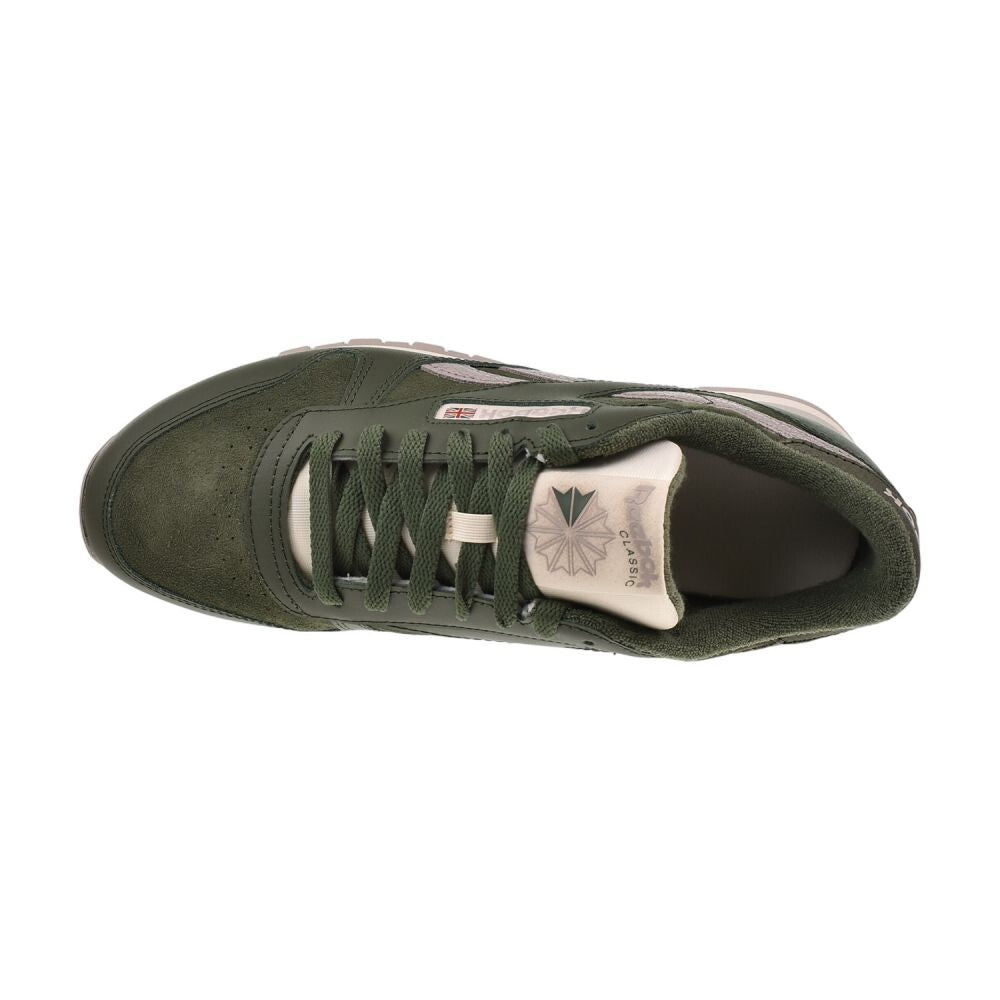 Reebok Classic Leather Men's Shoes Green/Green/Grey 100209517