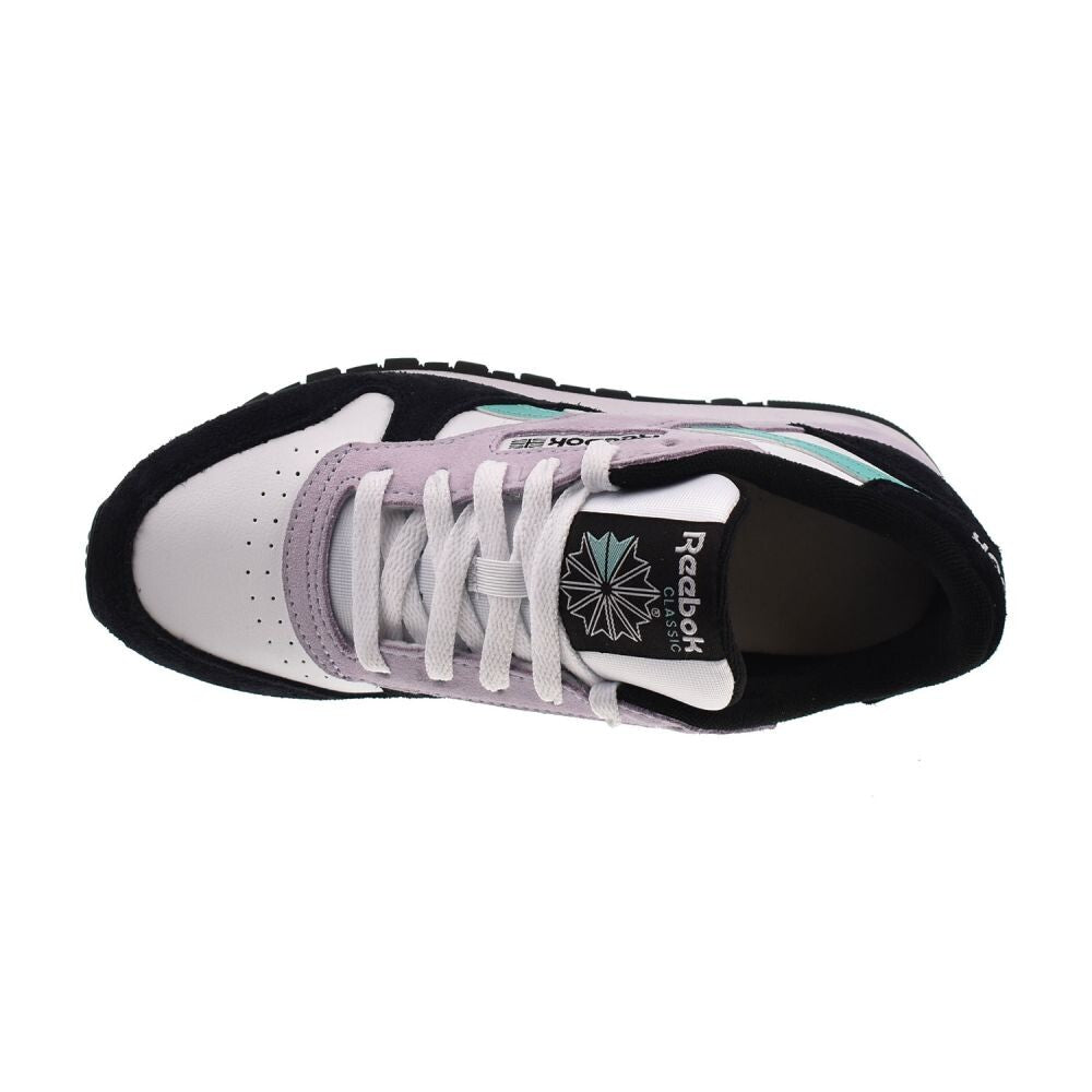 Reebok Classic Leather Women's Shoes White/Aqua/Black 100209565