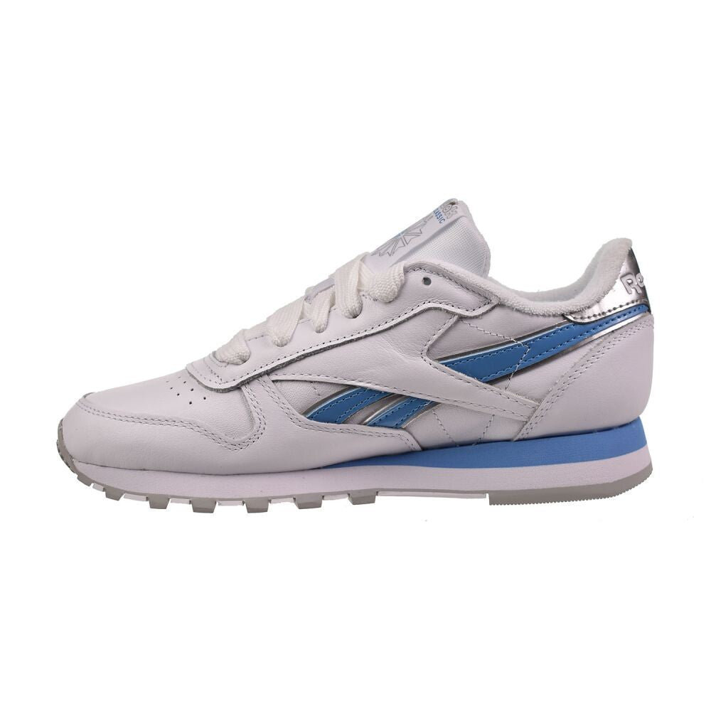 Reebok x Angel Reese Classic Leather Women's Shoes Silver/Always Blue/White 100213073