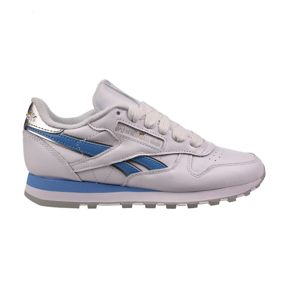 Reebok x Angel Reese Classic Leather Women's Shoes Silver/Always Blue/White 100213073