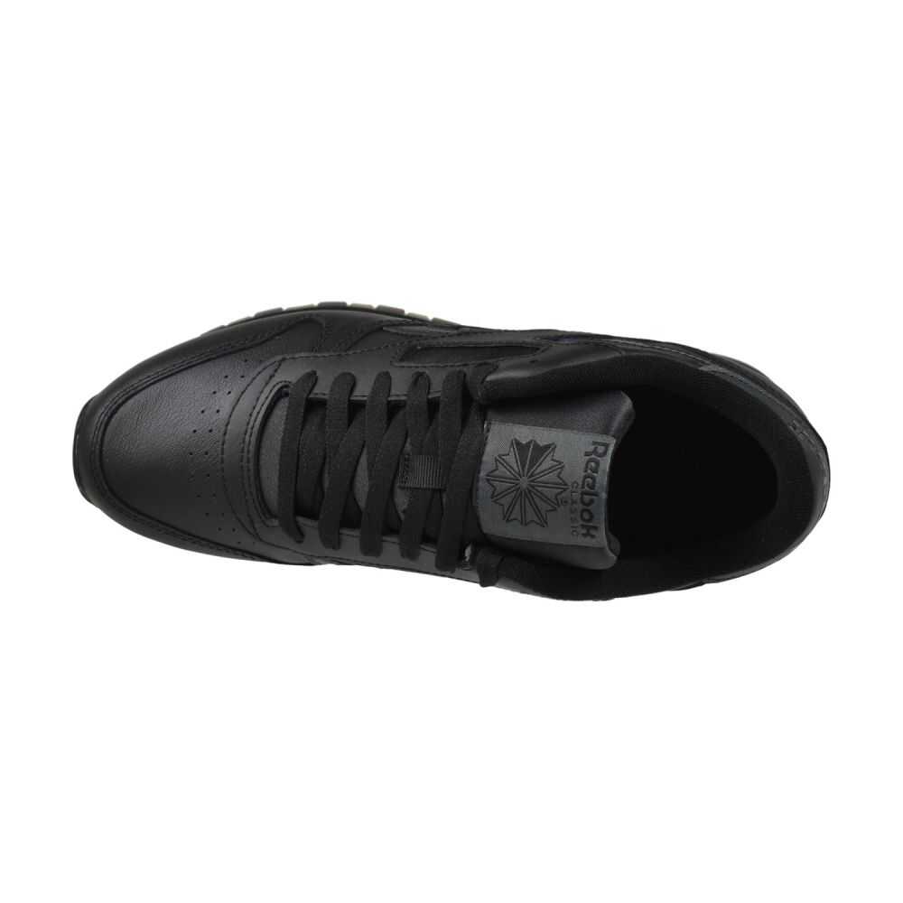 Reebok Classic Leather Men's Shoes Black/Black/Grey 100243913
