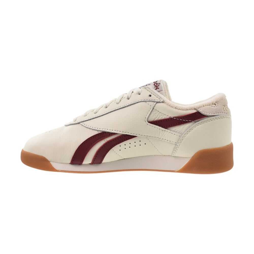 Reebok Freestyle Low Women's Shoes Chalk/Classic Burgundy/Gum 100256059