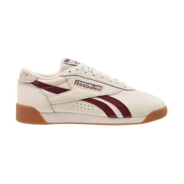 Reebok Freestyle Low Women's Shoes Chalk/Classic Burgundy/Gum 100256059