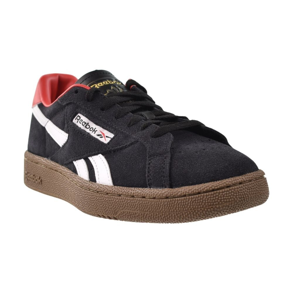 Reebok Club C Grounds UK Men's Shoes Black/White/Gum/Red 100256208