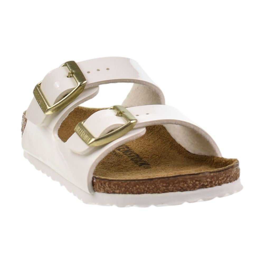 Birkenstock Arizona BS Little Kids' Sandals Patent White 1027150