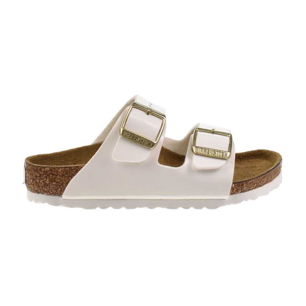 Birkenstock Arizona BS Little Kids' Sandals Patent White 1027150