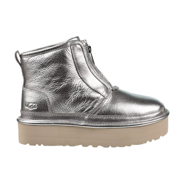 UGG Neumel Platform Zip Classic Women's Boots Silver