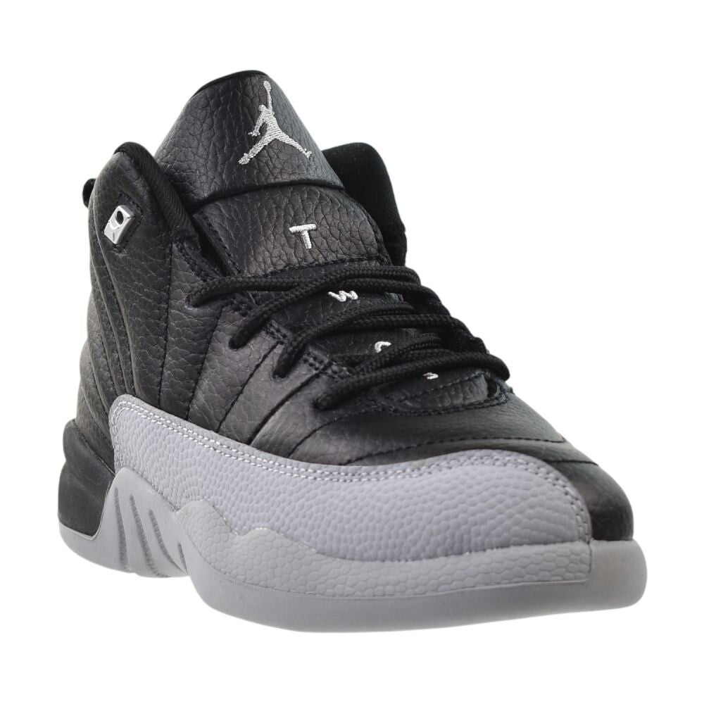 Jordan 12 Retro (PS) "Barons" Little Kids Shoes Black/Wolf Grey 151186-010