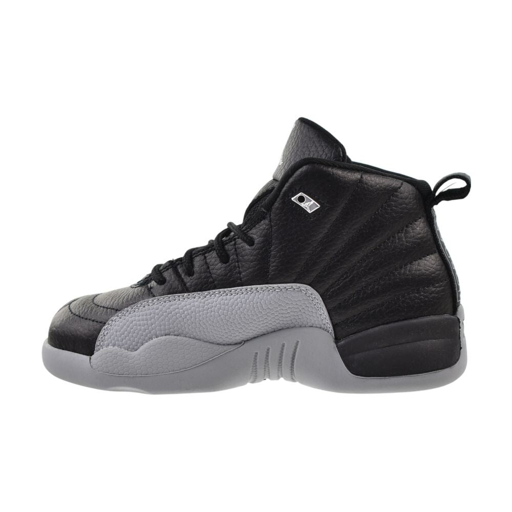Jordan 12 Retro (PS) "Barons" Little Kids Shoes Black/Wolf Grey 151186-010
