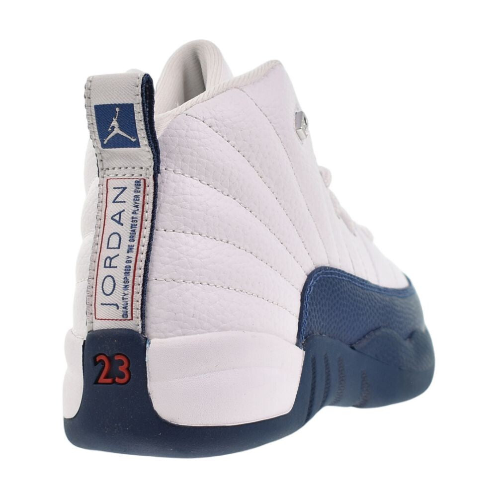 Jordan 12 Retro (PS) Little Kids' Shoes White/French Blue 151186-114