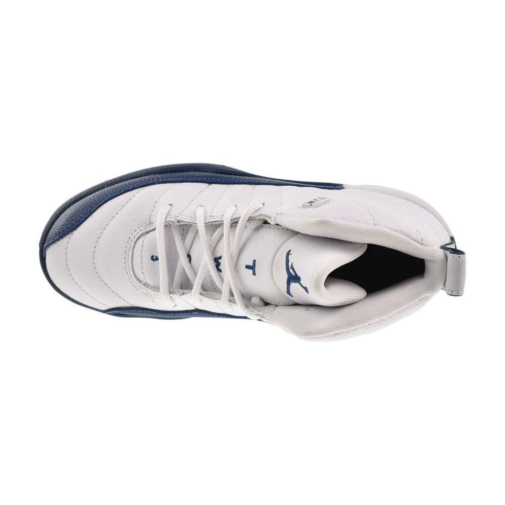 Jordan 12 Retro (PS) Little Kids' Shoes White/French Blue 151186-114