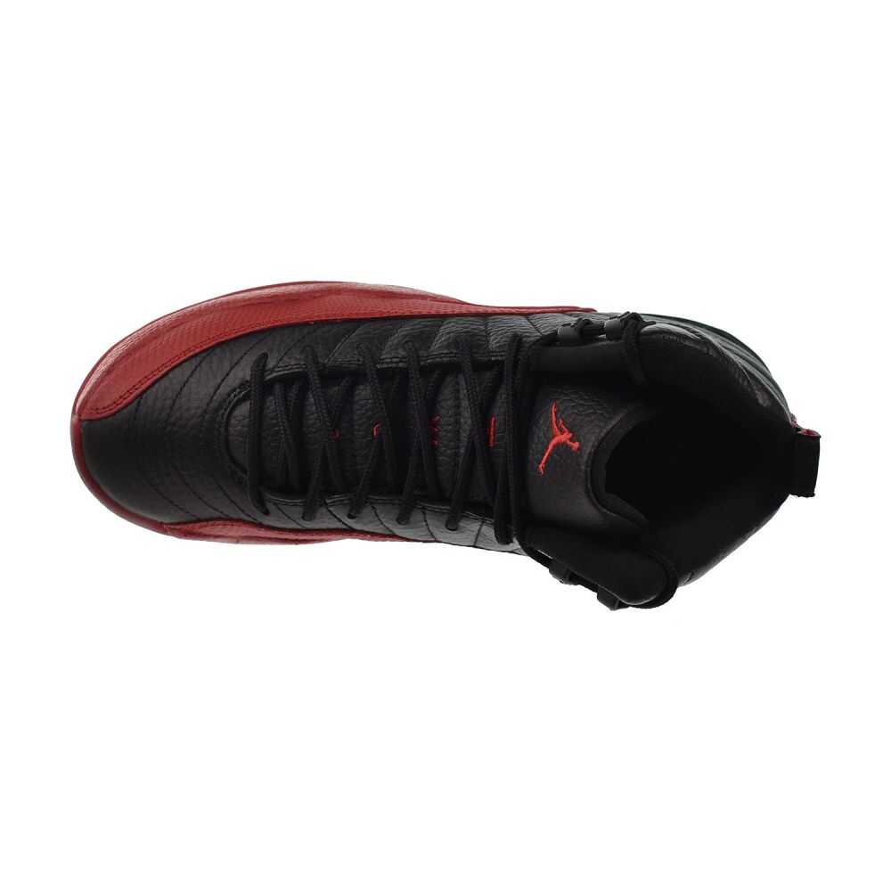 Jordan 12 Retro 'Flu Game' (GS) Big Kids' Shoes Black/Red 153265-002
