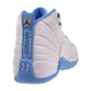 Air Jordan 12 Retro (GS) "Melo" Big Kids' Shoes White/ Blue 153265-112