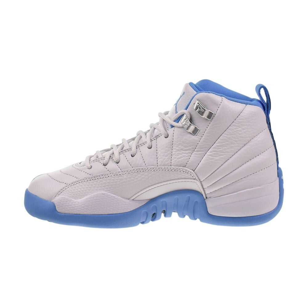 Air Jordan 12 Retro (GS) "Melo" Big Kids' Shoes White/ Blue 153265-112
