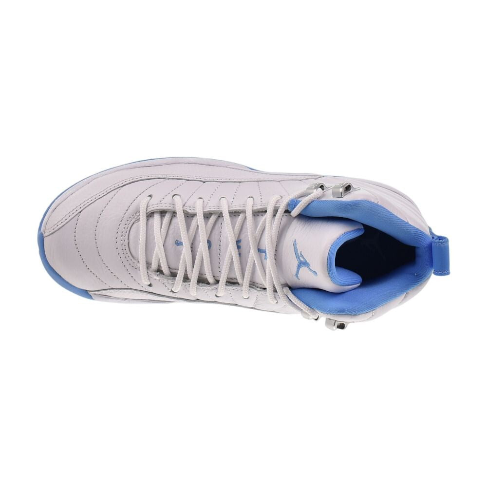 Air Jordan 12 Retro (GS) "Melo" Big Kids' Shoes White/ Blue 153265-112