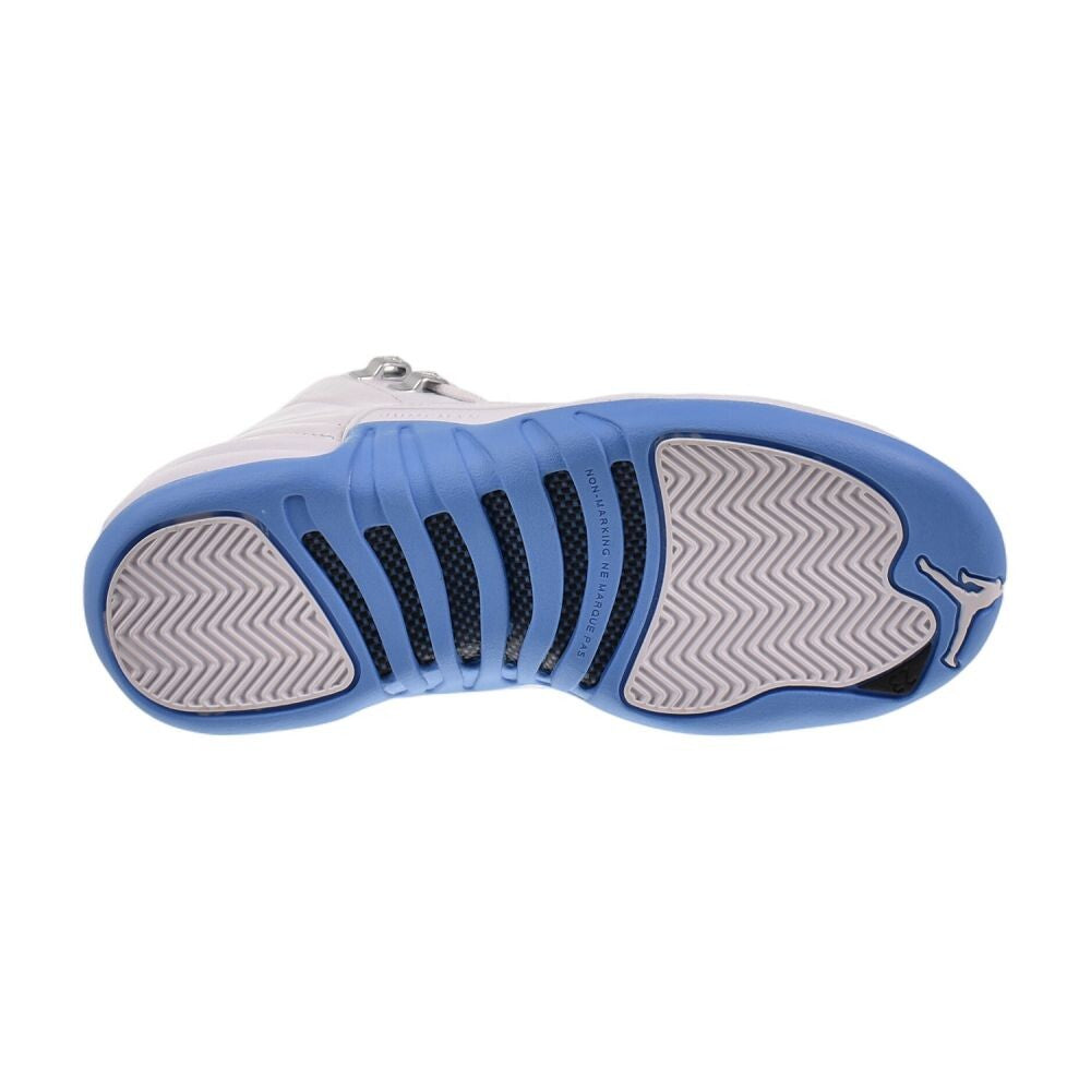 Air Jordan 12 Retro (GS) "Melo" Big Kids' Shoes White/ Blue 153265-112