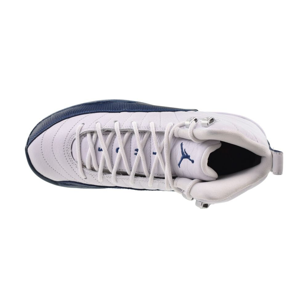 Jordan 12 Retro (GS) Big Kids' Shoes White/French Blue 153265-114