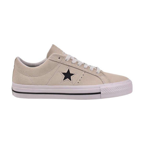 Converse One Star Pro Suede Low Top Men's Shoes Egret-White-Black