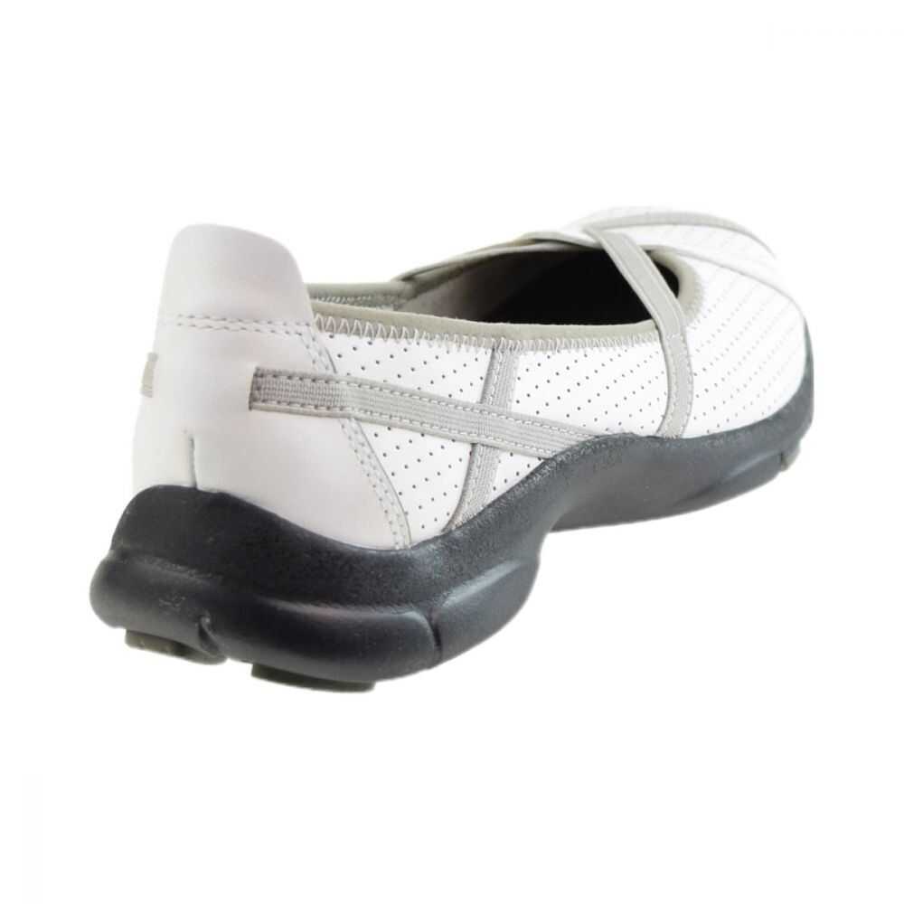 Clarks P-Berry (Wide) Women's Shoes White Leather 26036687-w