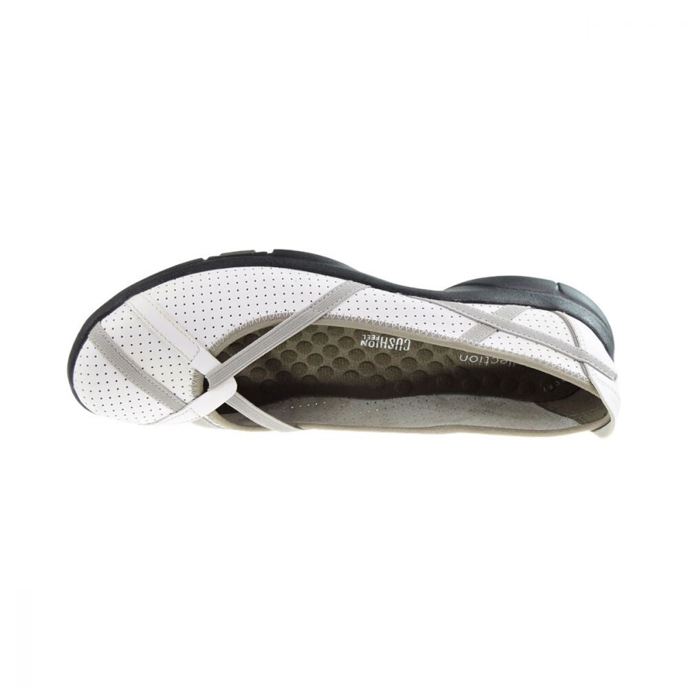 Clarks P-Berry (Wide) Women's Shoes White Leather 26036687-w