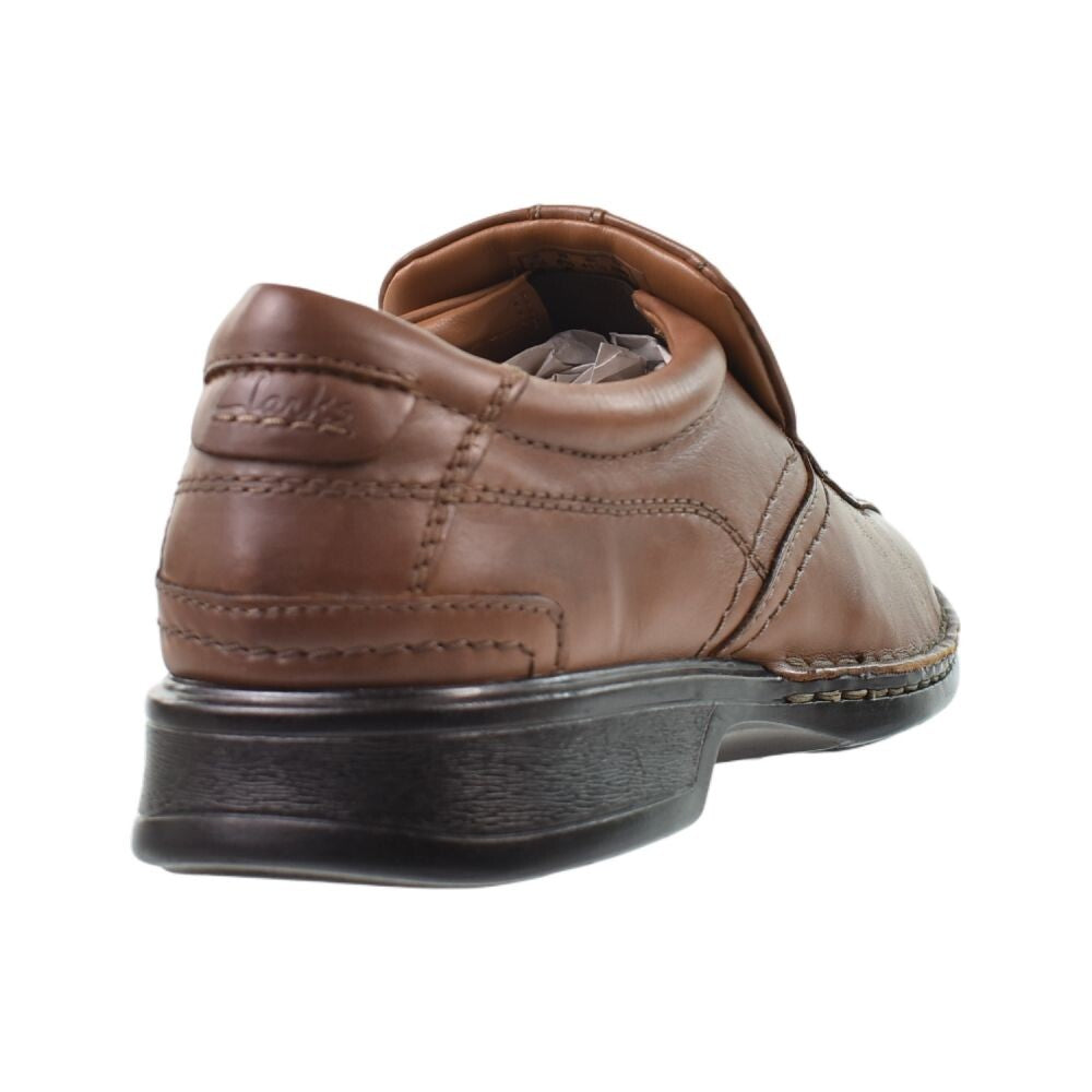 Clarks Escalade Step (Wide) Men's Shoes Brown Leather 26113919-W