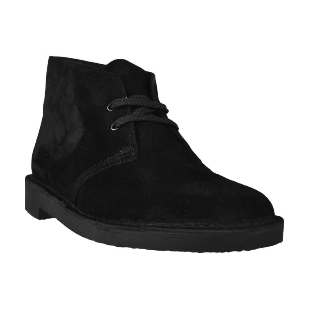 Clarks Bushacre 3 Men's Shoes Black Suede 26153527