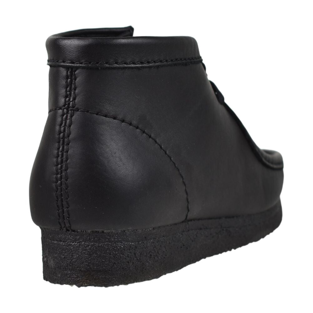 Clarks Wallabee Boot Men's Shoes Black Leather 26155512