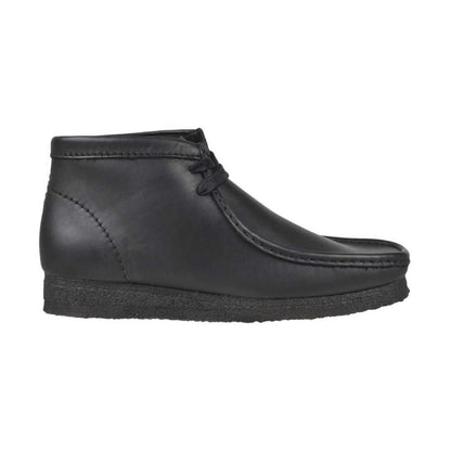 Clarks Wallabee Boot Men's Shoes Black Leather 26155512
